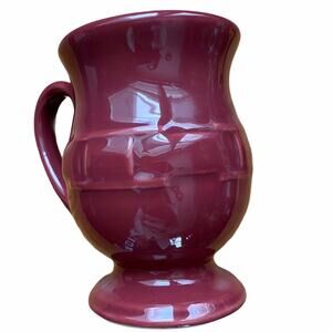 Longaberger Pottery Woven Traditions Paprika Grandmug 16 oz Footed Mug